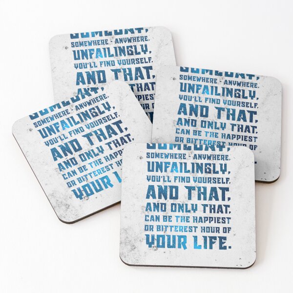 Item preview, The happiest or bitterest hour of your life - Pablo Neruda Quote - Typographic Print 03 designed and sold by Studio Grafiikka.