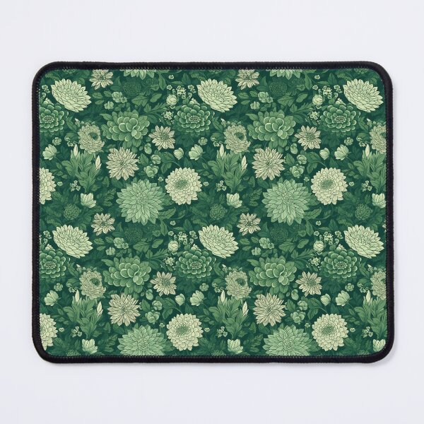 Item preview, Green floral pattern designed and sold by florallover444.