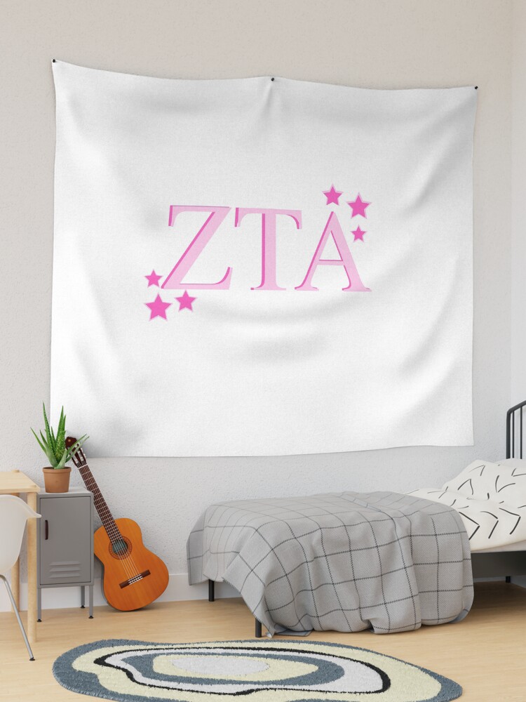 Pink Zeta Tau Alpha with Stars