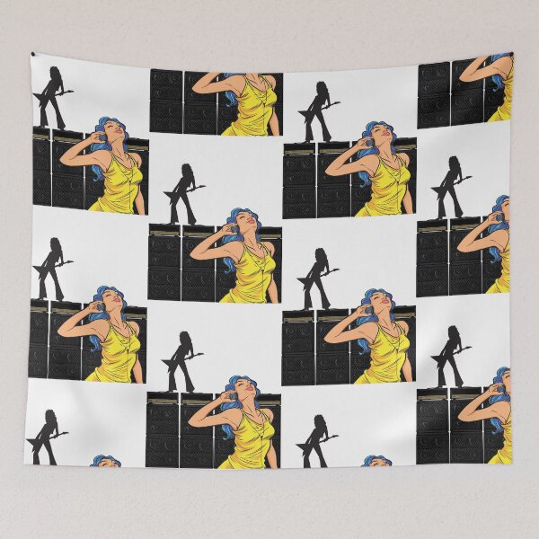 Item preview, Guitarist Shreds on Top of Stacks; Rockin' Her World designed and sold by evaninla.