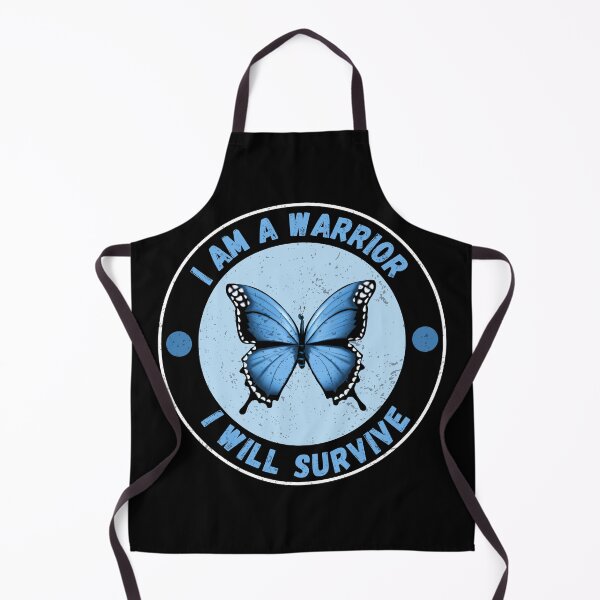 Item preview, I Am A Warrior I Will Survive Blue Butterfly designed and sold by JRice66.