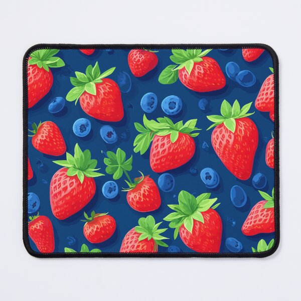 Item preview, Strawberries Blueberries Delight 1: Fruits seamless repeating patterns designed and sold by Nustudios.