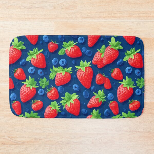 Item preview, Strawberries Blueberries Delight 1: Fruits seamless repeating patterns designed and sold by Nustudios.