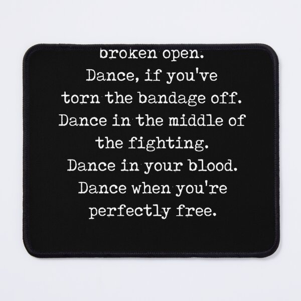 Item preview, Rumi Quote 03 - Dance when you're perfectly free - Typewriter Print - Black designed and sold by Studio Grafiikka.