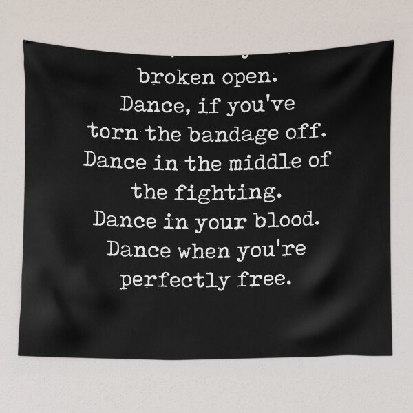 Item preview, Rumi Quote 03 - Dance when you're perfectly free - Typewriter Print - Black designed and sold by Studio Grafiikka.