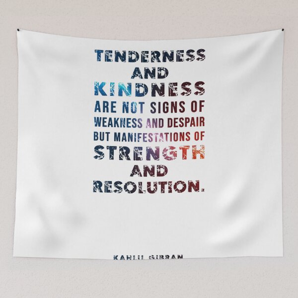 Item preview, Tenderness and Kindness - Kahlil Gibran Quote - Typographic Print 01 designed and sold by Studio Grafiikka.