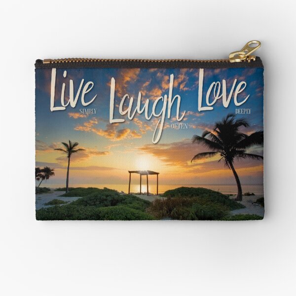 Live Laugh Love - Give Back to Nature Zipper Pouch