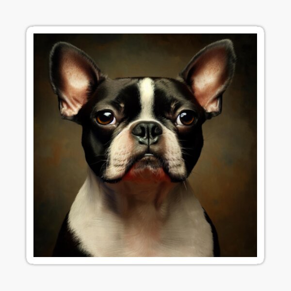 Item preview, Age of Renaissance: Charismatic Boston Terrier designed and sold by StyleSyndicatio.