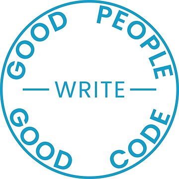 Artwork thumbnail, Good People Write Good Code - React Edition Sticker by kartedrop