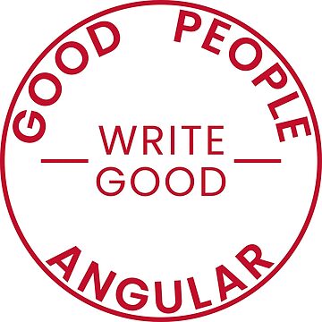 Artwork thumbnail, Good People Write Good Angular Sticker by kartedrop