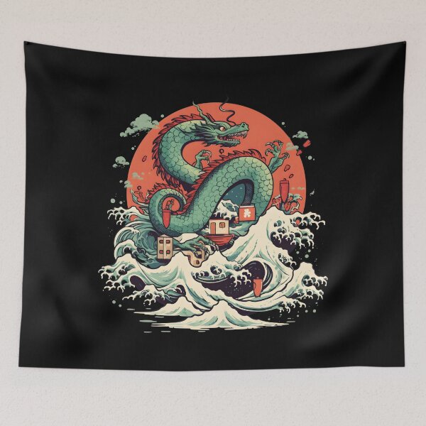 Item preview, Sushi Dragon Japanese Kawaii designed and sold by xtenctation.