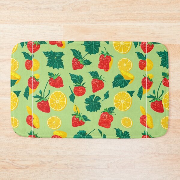 Item preview, Strawberries Lemons Delight: Fruits seamless repeating patterns designed and sold by Nustudios.