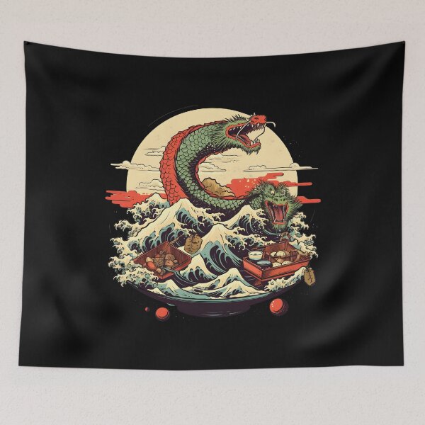 Item preview, Sushi Dragon Japanese Kawaii designed and sold by xtenctation.