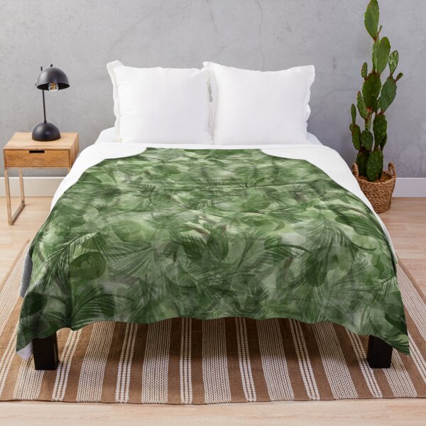 Item preview, Estampado abstracto tropical verde salvia designed and sold by PrissDodrill-86.
