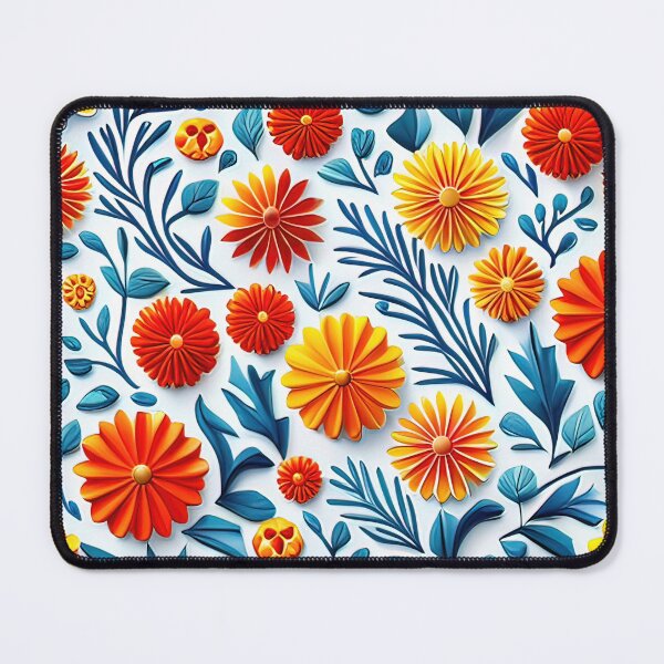 Item preview, Una sinfonía de colores: descubre la magia de las flores de kirigami en 3D Patrón de flores vectoriales sin costura - Diseño premium designed and sold by Jisoo Flowers.