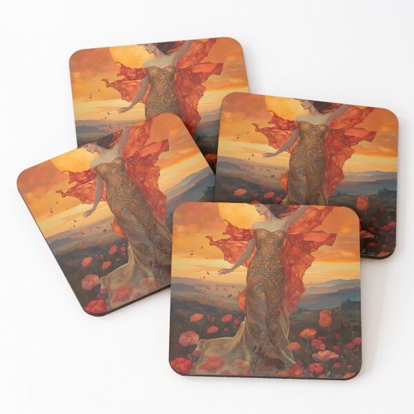 Item preview, Goddess of Spring - Persephone in the Poppy Fields designed and sold by AureliaSol.
