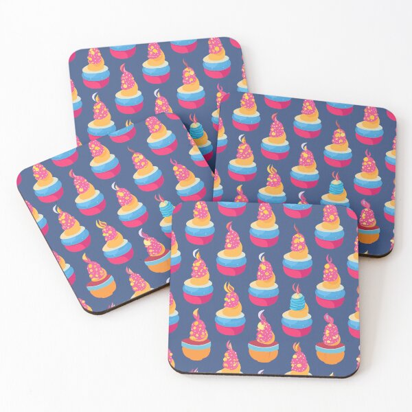 Item preview, Cupcakes Delight 4: Seamless patterns of delicious cupcakes designed and sold by Nustudios.