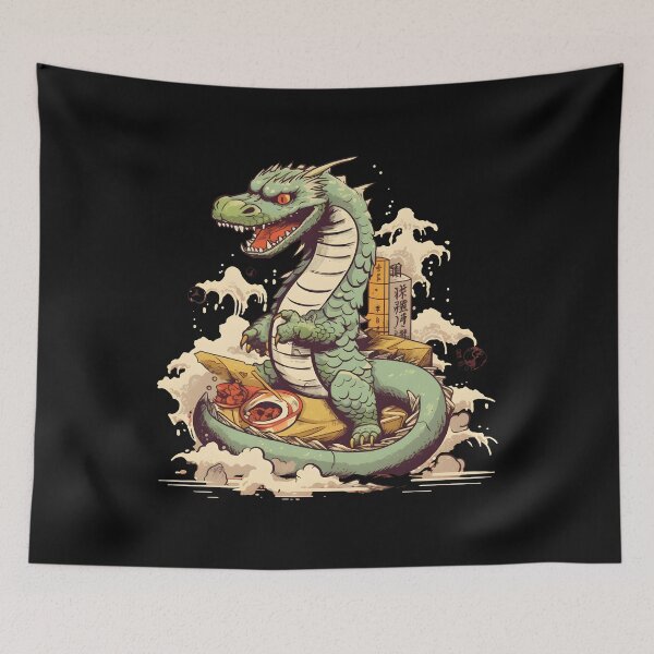 Item preview, Sushi Dragon Japanese Kawaii designed and sold by xtenctation.