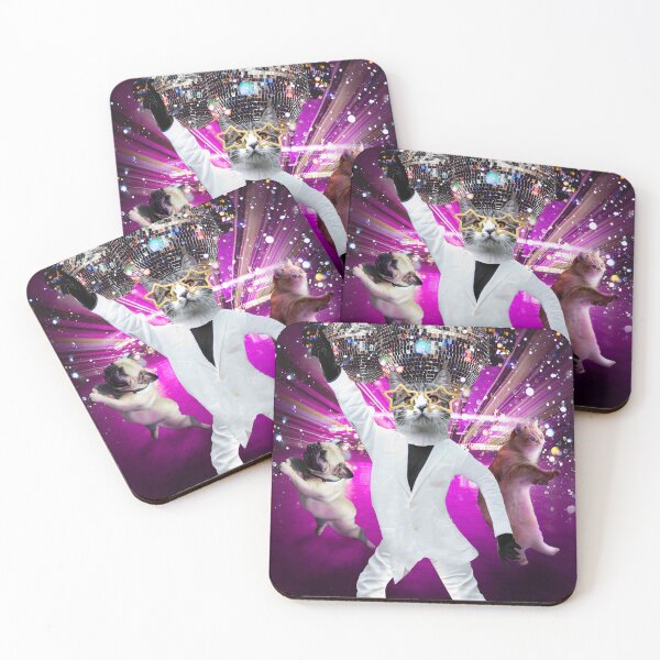 Item preview, Disco Cat Rave Dancing Cats Funny designed and sold by SkylerJHill.