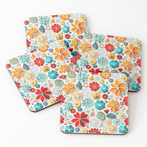 Item preview, Unleash Your Imagination: Explore the World of 3D Kirigami Designs Seamless Vector Flowers Pattern - Premium Design designed and sold by Jisoo Flowers.