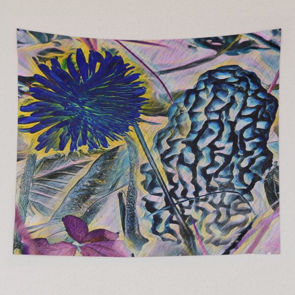 Item preview, Dandelion And Morel Mushroom Inverted Photo designed and sold by natnat7w.