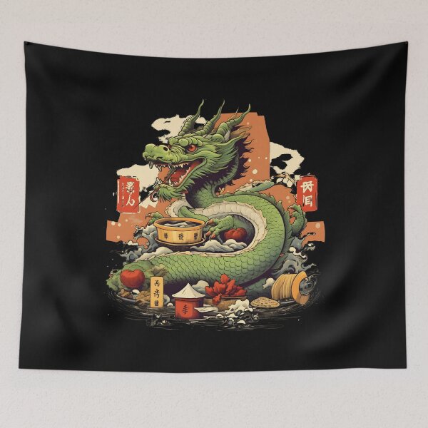 Item preview, Sushi Dragon Japanese Kawaii designed and sold by xtenctation.