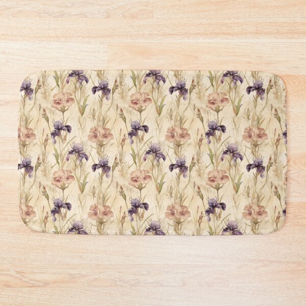 Item preview, Soft Pink & Violet Irises Watercolor Floral Pattern designed and sold by Sturdust.