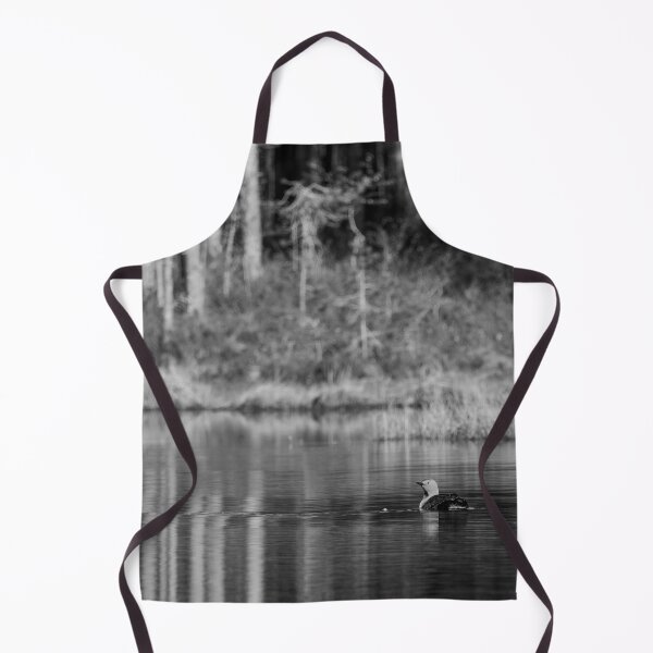 Item preview, Red-throated loon on the forest side bw designed and sold by Jouko Lehto Photography.