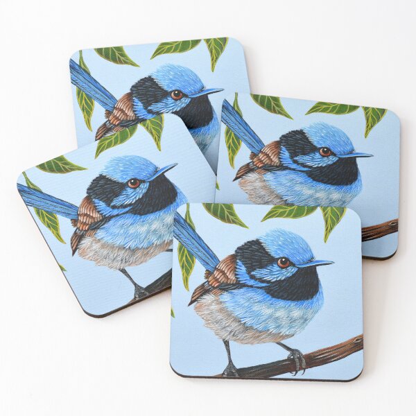 Item preview, Fairy Wren Charm designed and sold by Linda Callaghan.
