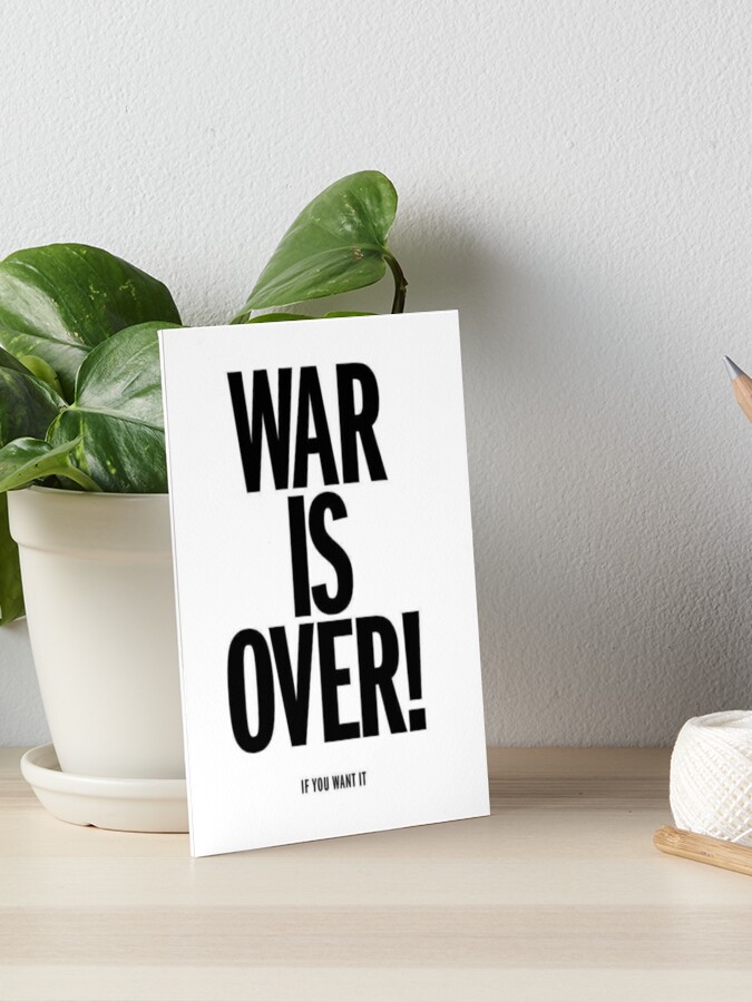 War is Over Art Print, Yoko Ono and John Lennon Print, Iconic War is Over  Print, John Lennon Quote Print, Iconic Art Print 