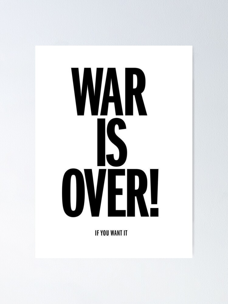 John Lennon & Yoko Ono War Is Over Christmas Wish Old Famous Picture Poster