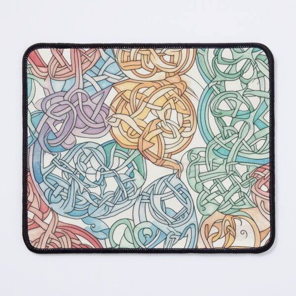 Item preview,  "Celtic Doodle Knots" - Playful Doodle Style Celtic Knotwork with Warm and Cool Tones designed and sold by stateofhuman.