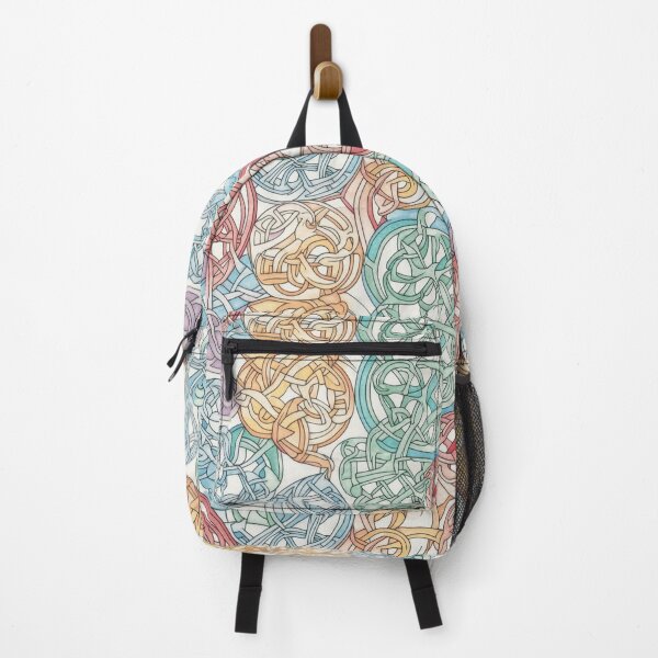 Item preview, "Celtic Doodle Knots" - Playful Doodle Style Celtic Knotwork with Warm and Cool Tones designed and sold by stateofhuman.
