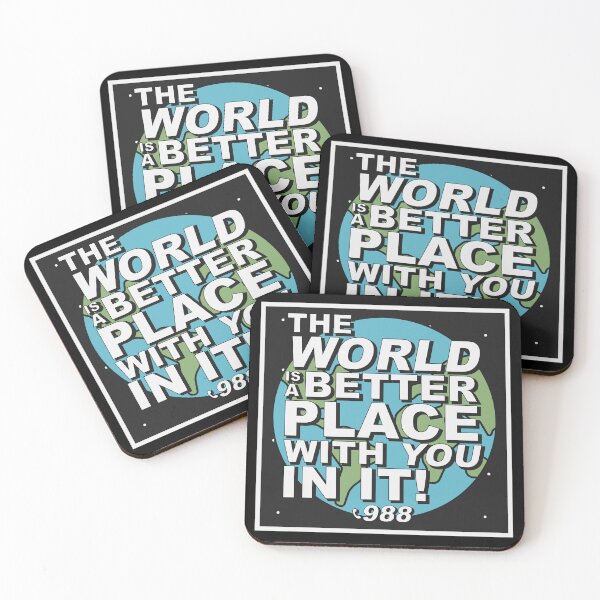 Item preview, THE WORLD IS A BETTER PLACE WITH YOU IN IT! [whiteartwork] designed and sold by Arial Fier.
