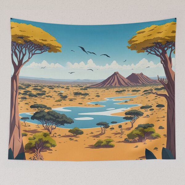 Item preview, The Serengeti National Park designed and sold by fleurdesignart.