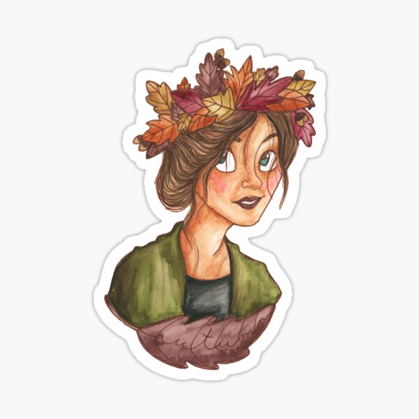 Fall Crown Sticker