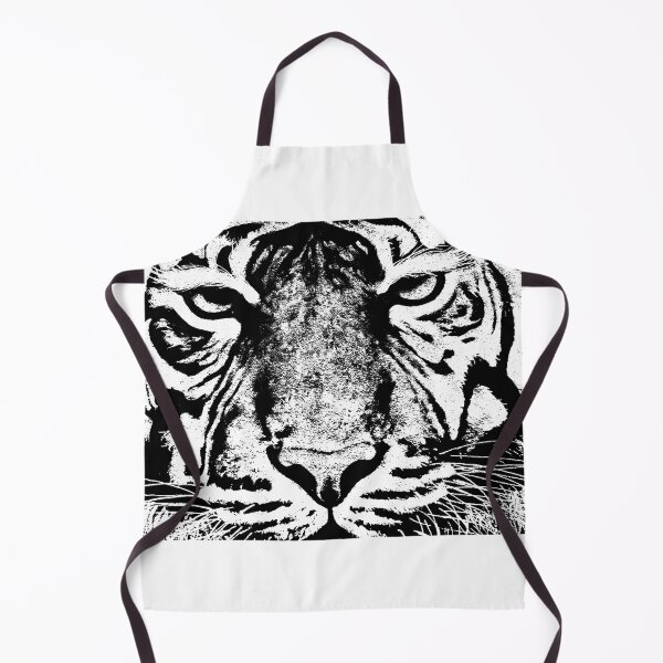 Item preview, Closed up black and white tiger face. designed and sold by Jayjaynaenae.