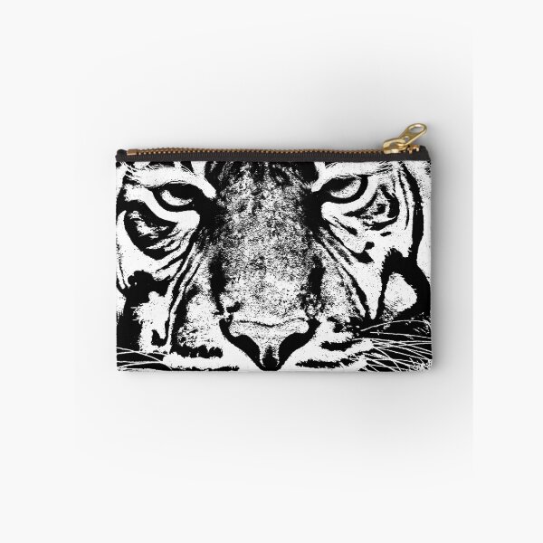 Item preview, Closed up black and white tiger face. designed and sold by Jayjaynaenae.
