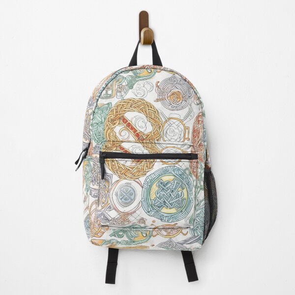 Item preview, "Celtic Doodle Knots var. 1" - Playful Doodle Style Celtic Knotwork with Warm and Cool Tones designed and sold by stateofhuman.