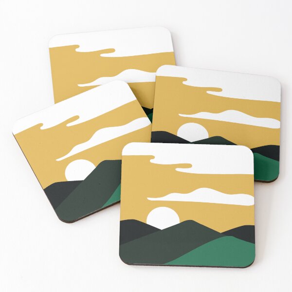 Item preview, Abstract minimalistic mountain landscape  designed and sold by Janaa-Designs.