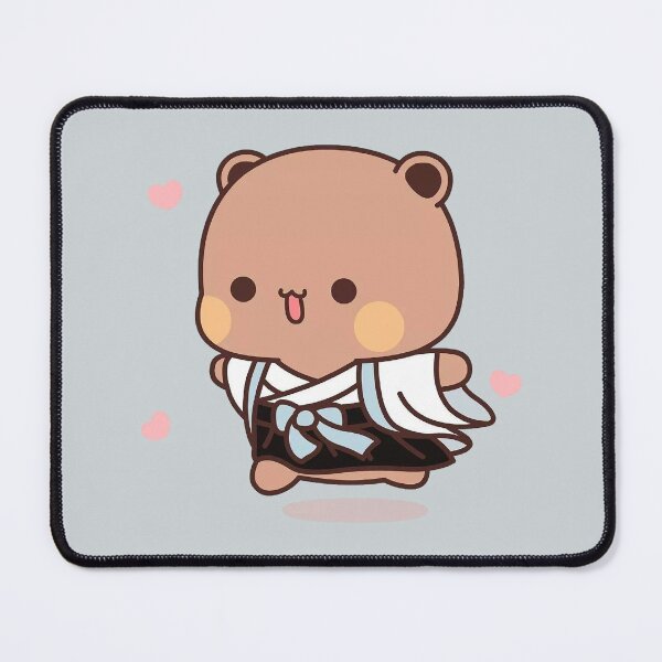Item preview, Bubu Bear | Bubu Bear Running | Bubu and Dudu Sticker Sticker designed and sold by valeriehsin.