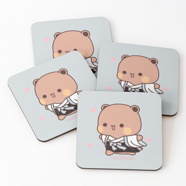 Item preview, Bubu Bear | Bubu Bear Running | Bubu and Dudu Sticker Sticker designed and sold by valeriehsin.