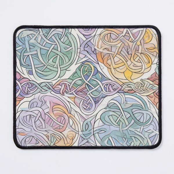Item preview, "Pastel Perfection" - Celtic Knotwork with Dreamy Pastel Colors in Colored Pencil designed and sold by stateofhuman.