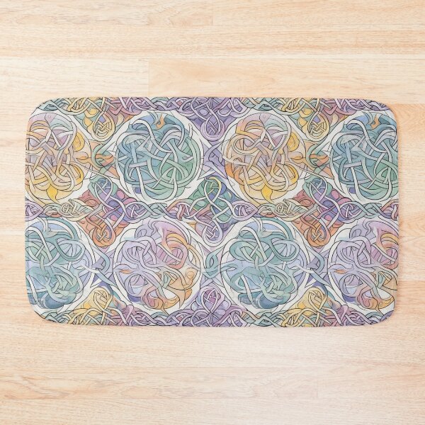 Item preview, "Pastel Perfection" - Celtic Knotwork with Dreamy Pastel Colors in Colored Pencil designed and sold by stateofhuman.