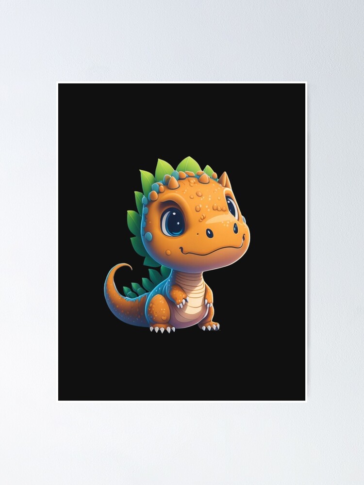 Imagen 1 de 3, Póster con la obra Very Cute Dinosaur, diseñada y vendida por ChibiArtline.