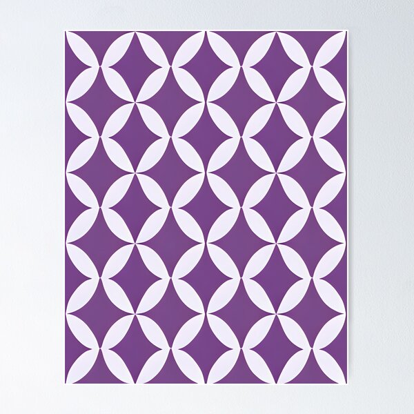 Item preview, Artistic Purple and White Pattern - Exclusively on Redbubble designed and sold by Mementium.