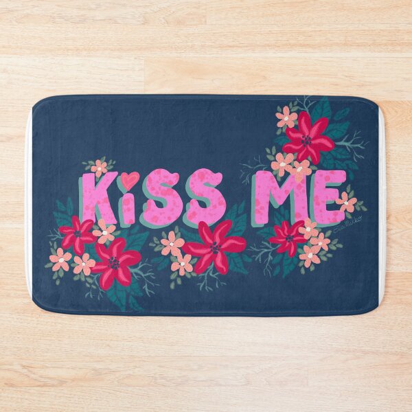 Item preview, Kiss Me Love Valentine's Day Floral designed and sold by ElaMilkoDESIGN.