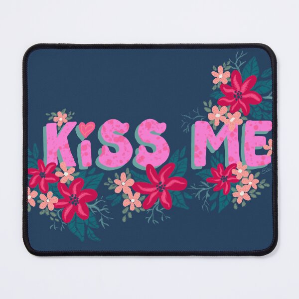 Item preview, Kiss Me Love Valentine's Day Floral designed and sold by ElaMilkoDESIGN.