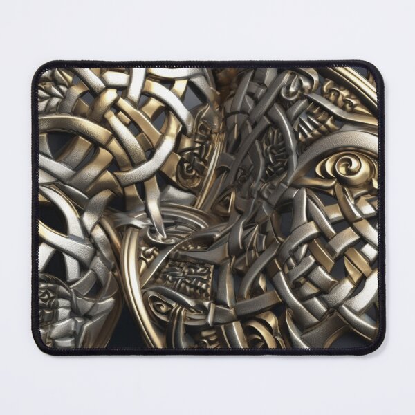 Artikelvorschau, Golden Echoes3 – keltische 3D-Designs, die in glänzenden Metallen zum Leben erweckt werden entworfen und verkauft von stateofhuman.