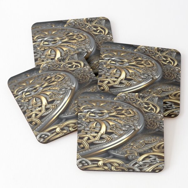 Item preview, Golden Echoes4 - 3D Celtic Designs Brought to Life in Gleaming Metals designed and sold by stateofhuman.
